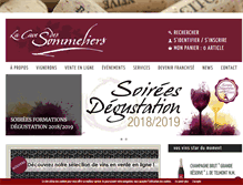 Tablet Screenshot of la-cave-des-sommeliers.com